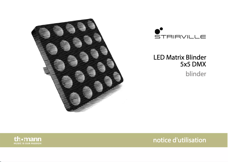 Page 1 de la notice Manuel utilisateur Stairville LED Matrix Blinder 5x5 DMX
