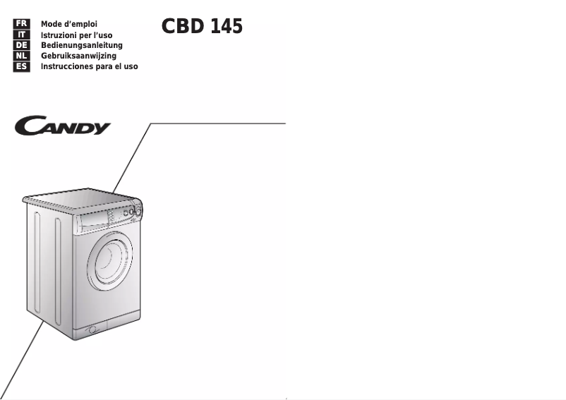 Image de la première page du manuel de l'appareil CBD145-01S