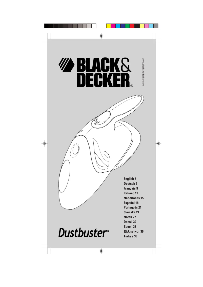 Page n°1 - Manuel utilisateur Black & Decker Dustbuster V3603