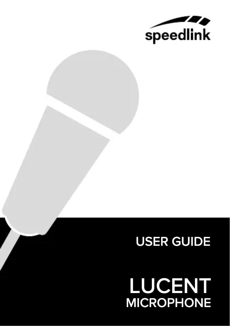 Page n°1 - Manuel utilisateur Speed-Link Lucent SL-8708-BK