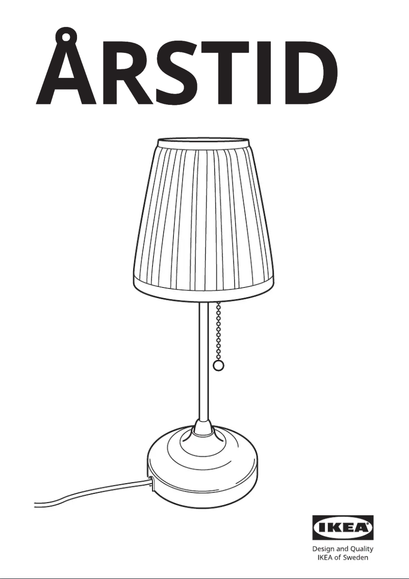 Página 1 del manual Manual de usuario Ikea ÅRSTID 405.366.17