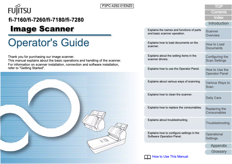 Page 1 de la notice Manuel utilisateur Fujitsu Siemens Fi-7260