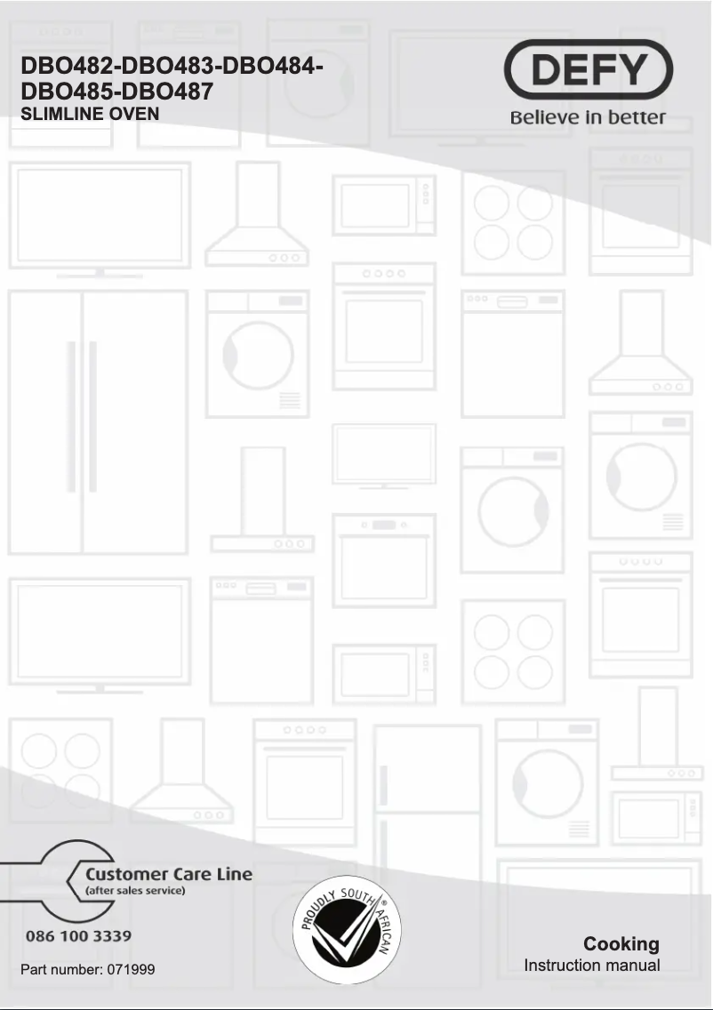 Page n°1 - Manuel utilisateur Defy DBO482E