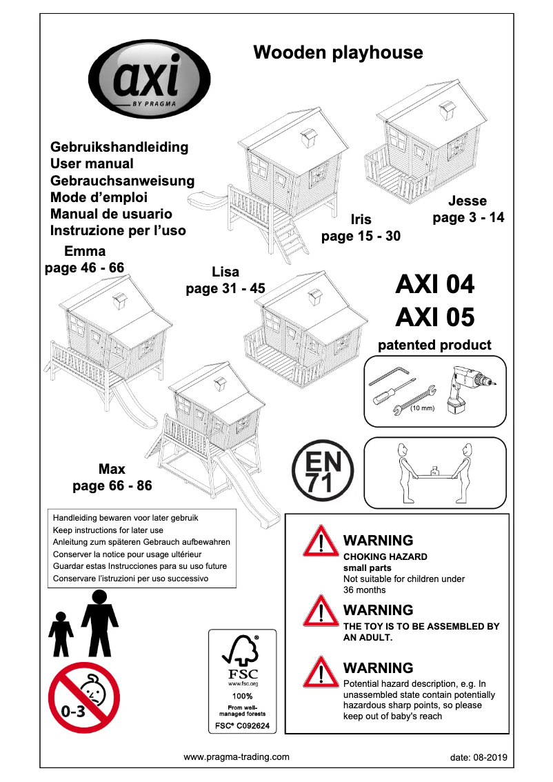 Página 1 del manual Manual de usuario AXI Emma