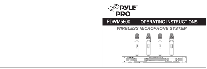 Page n°1 - Manuel utilisateur Pyle PDWM5500