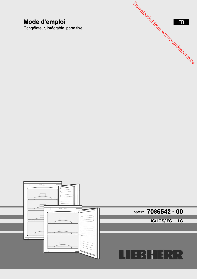 Image de la première page du manuel de l'appareil IG 1624-21