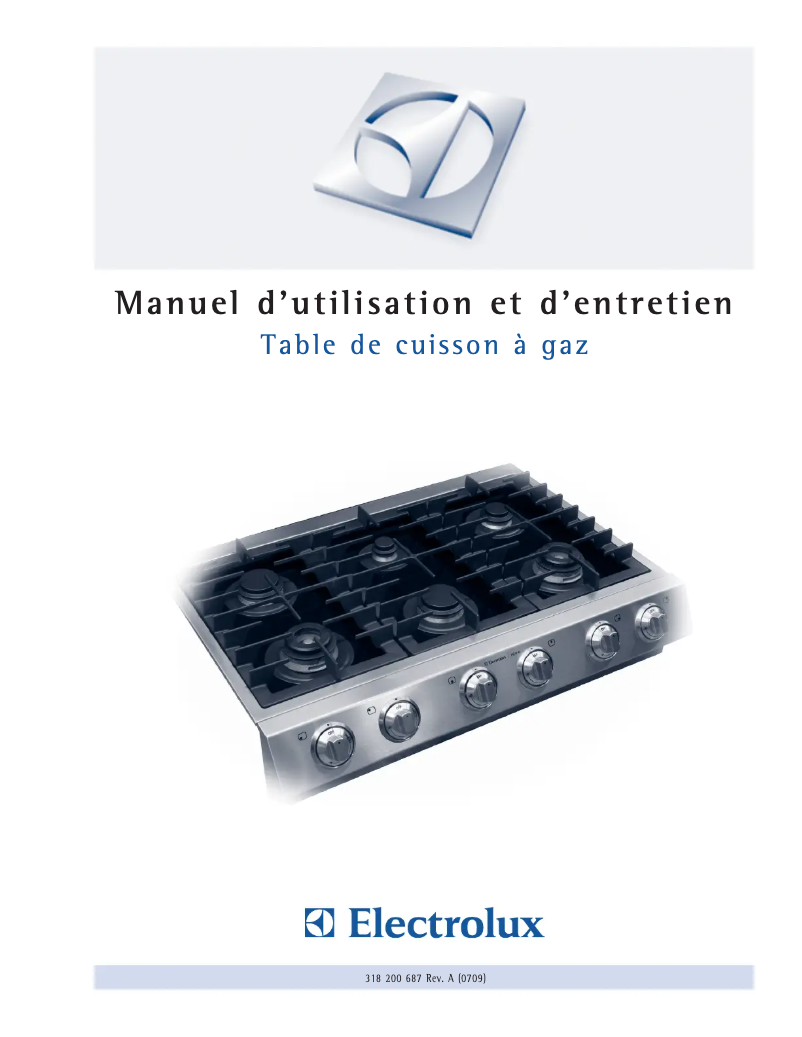 Page n°1 - Manuel utilisateur Electrolux E36GC76GPS