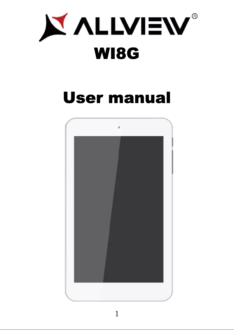 Page n°1 - Manuel utilisateur Allview Wi8G