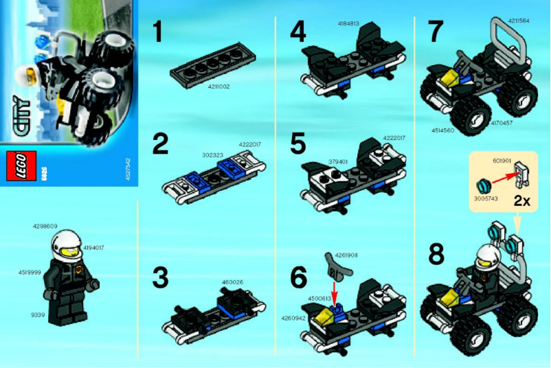 Page 1 de la notice Manuel utilisateur Lego Police 4x4