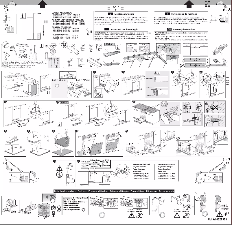 Page n°1 - Guide d'installation Electrolux GA55GLISP