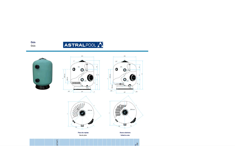 Page n°1 - Fiche technique AstralPool Oslo