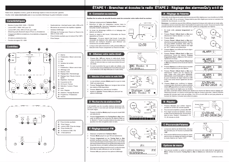 Image de la première page du manuel de l'appareil Sound 48