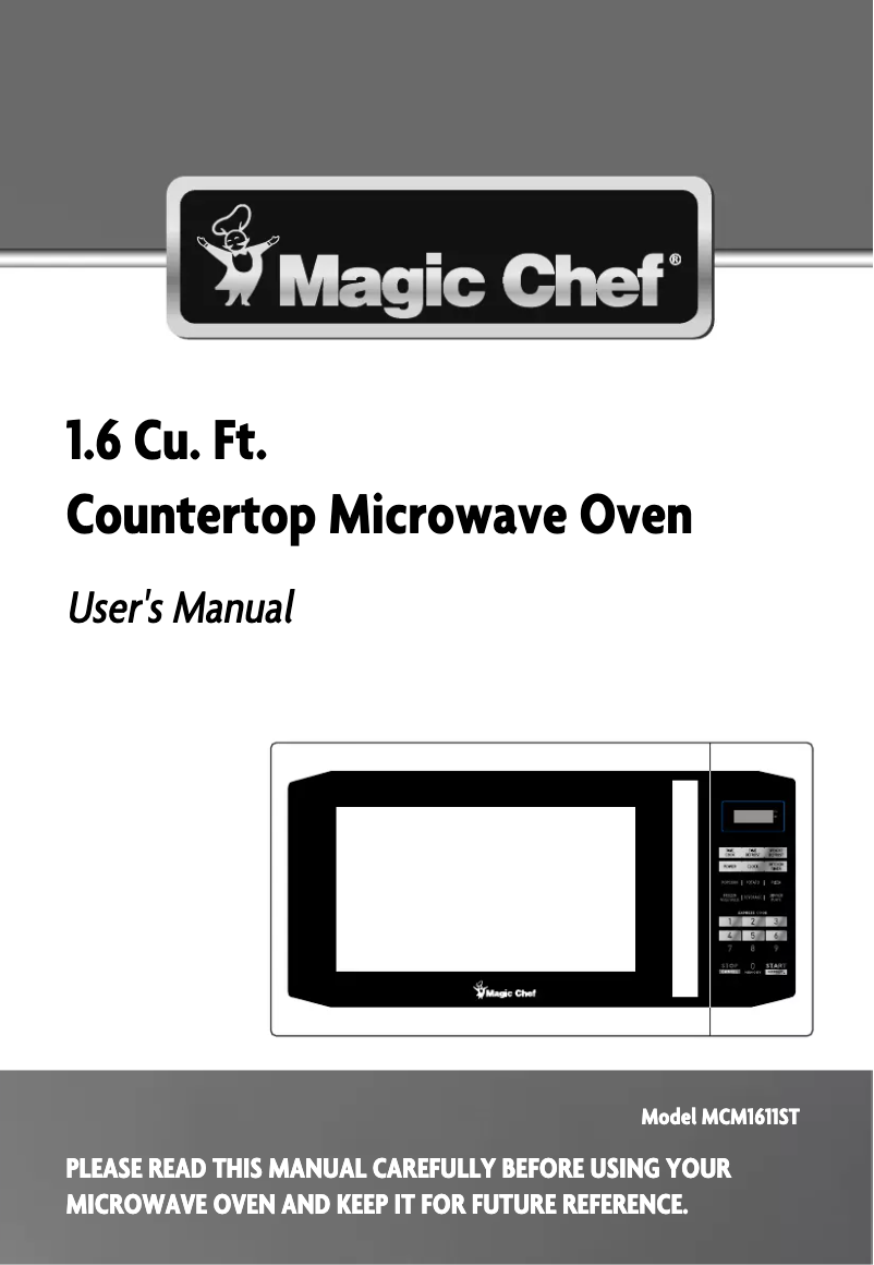 Image de la première page du manuel de l'appareil MCM1611ST