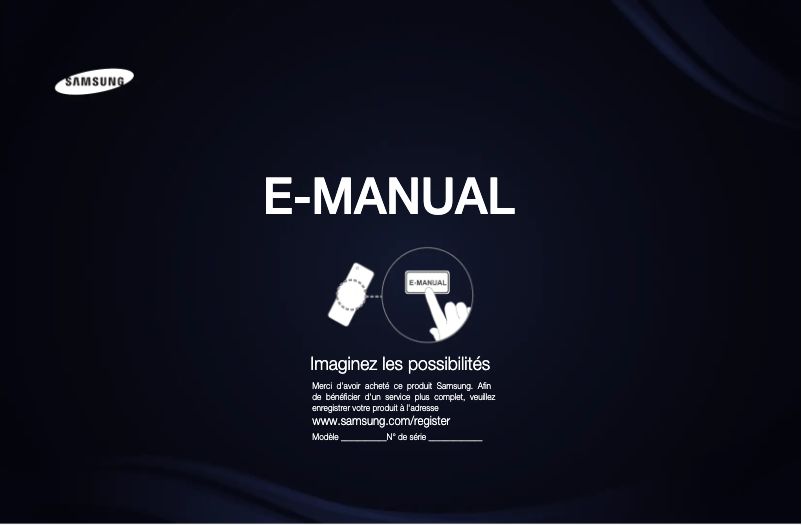 Image de la première page du manuel de l'appareil UE46D5700ZF