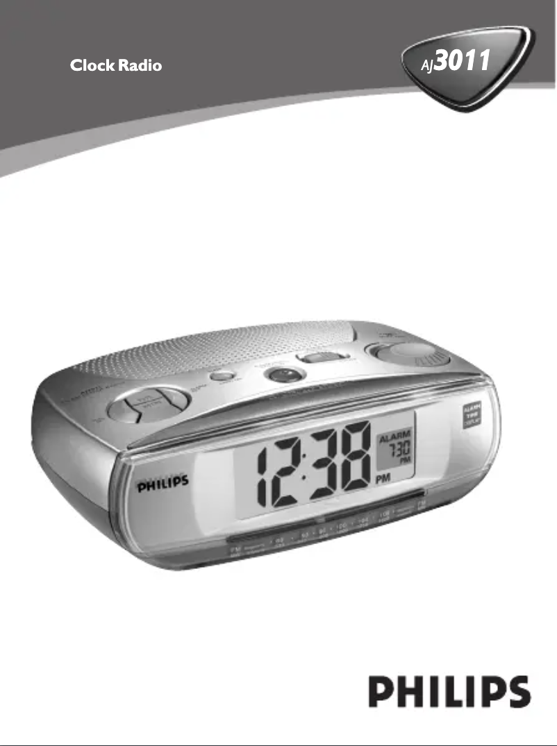 Page n°1 - Manuel utilisateur Philips AJ3011