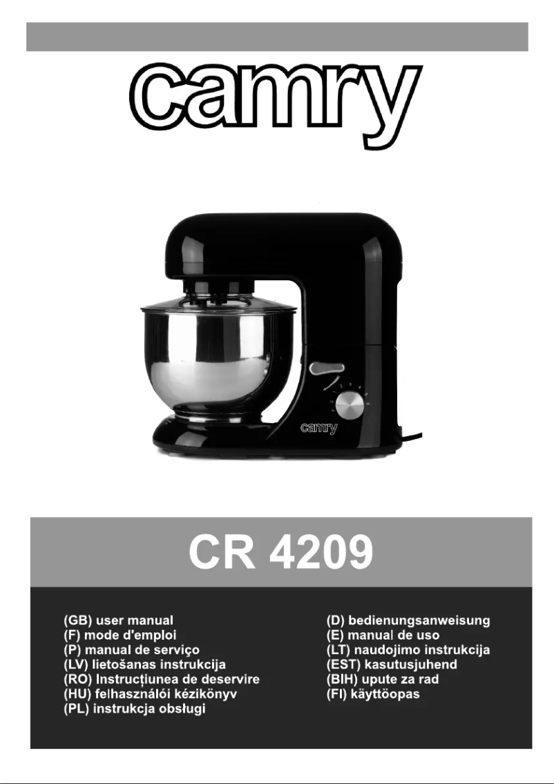 Image de la première page du manuel de l'appareil CR 4209
