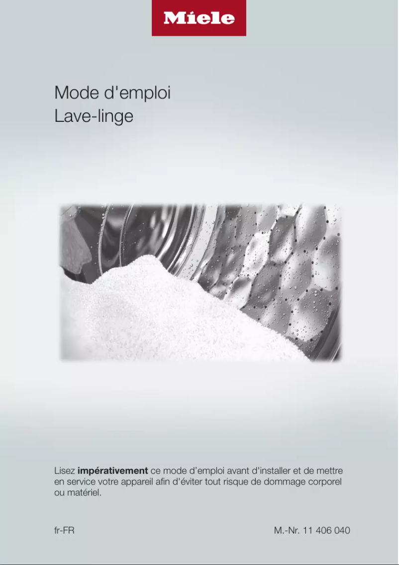 Image de la première page du manuel de l'appareil WCI 960