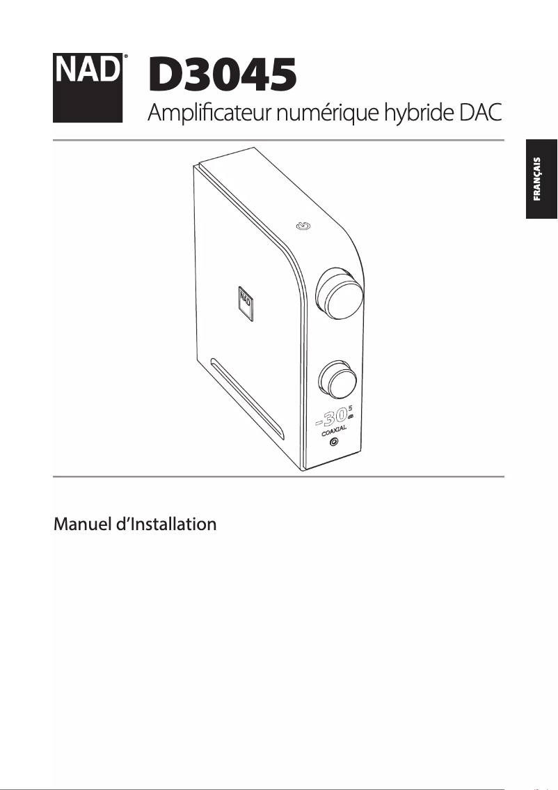 Page 1 de la notice Manuel utilisateur NAD D3045