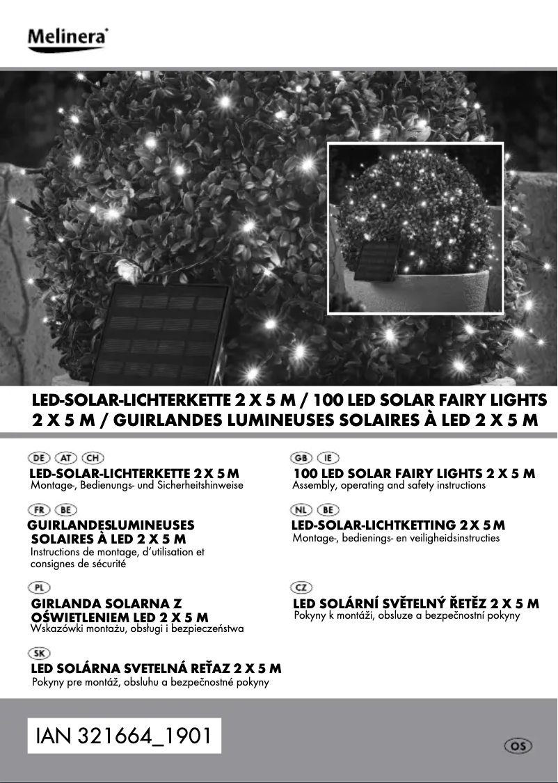 Page 1 de la notice Manuel utilisateur Melinera IAN 305867