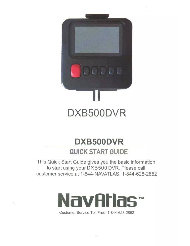 Imagen de la primera página del manual del dispositivo DXB500DVR