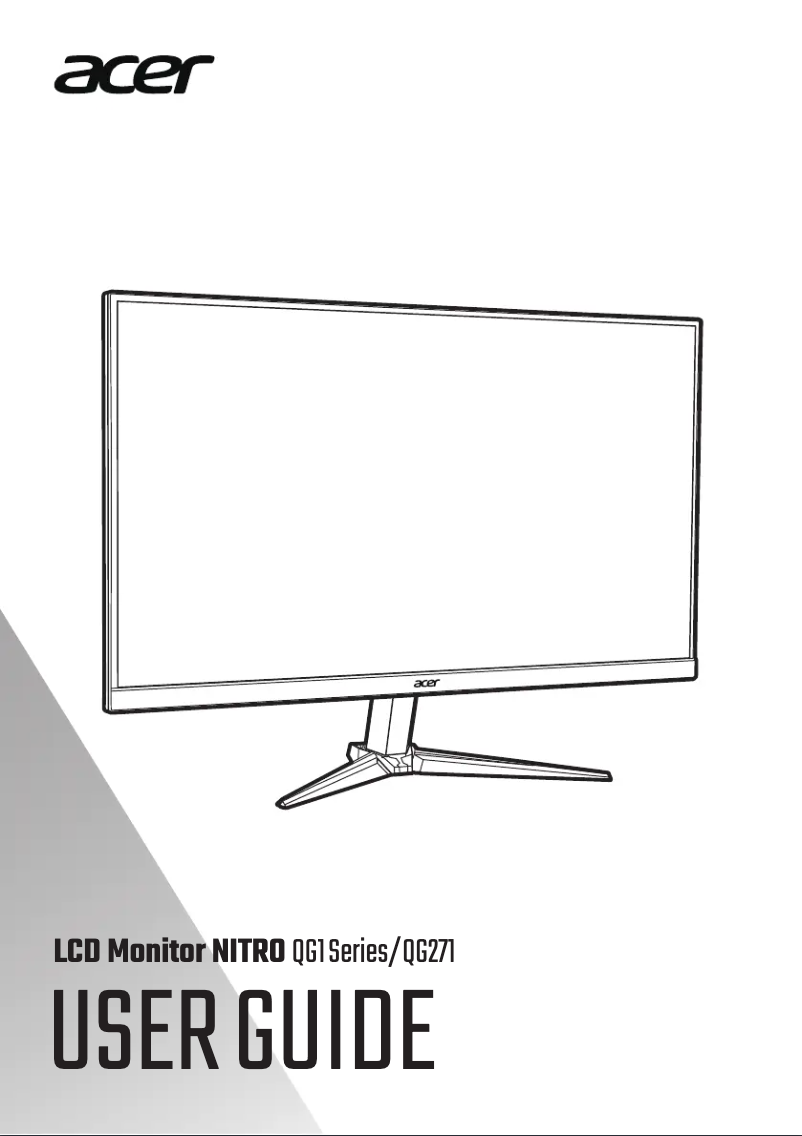 Página 1 del manual Manual de usuario Acer Nitro QG271