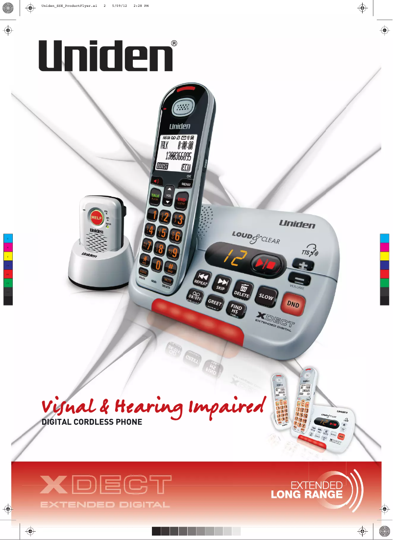 Página 1 del manual Folleto Uniden SSE35