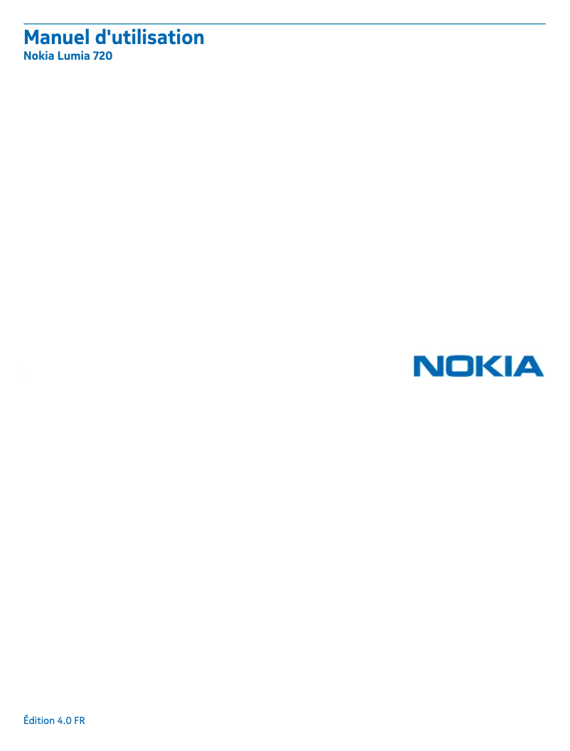 Page n°1 - Manuel utilisateur Nokia Lumia 720
