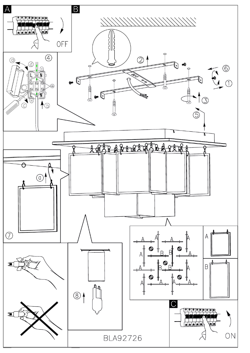 Page n°1 - Manuel utilisateur Eglo Tressi