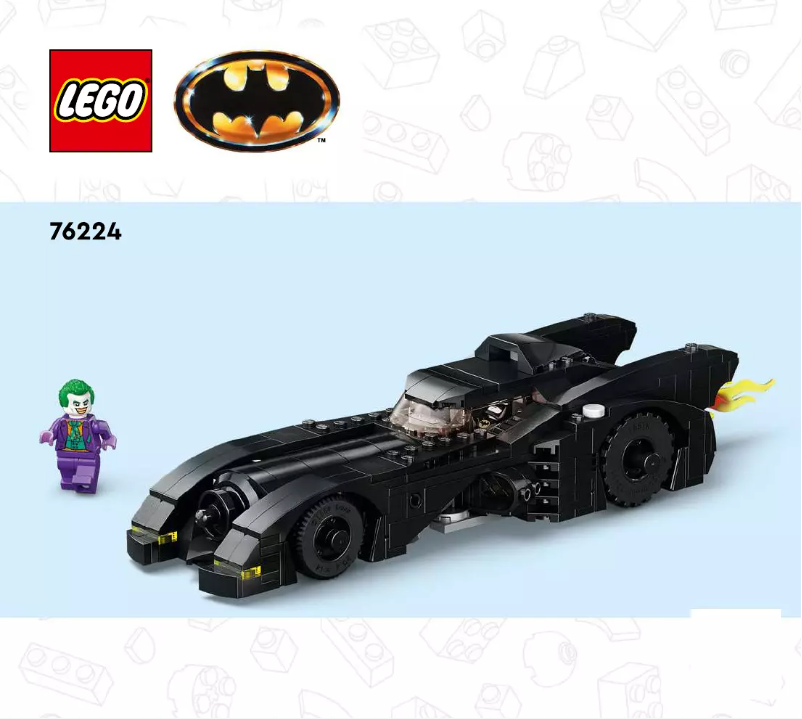 Page 1 de la notice Manuel utilisateur Lego DC Batmobile 76224