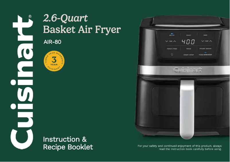 Image de la première page du manuel de l'appareil AIR-80