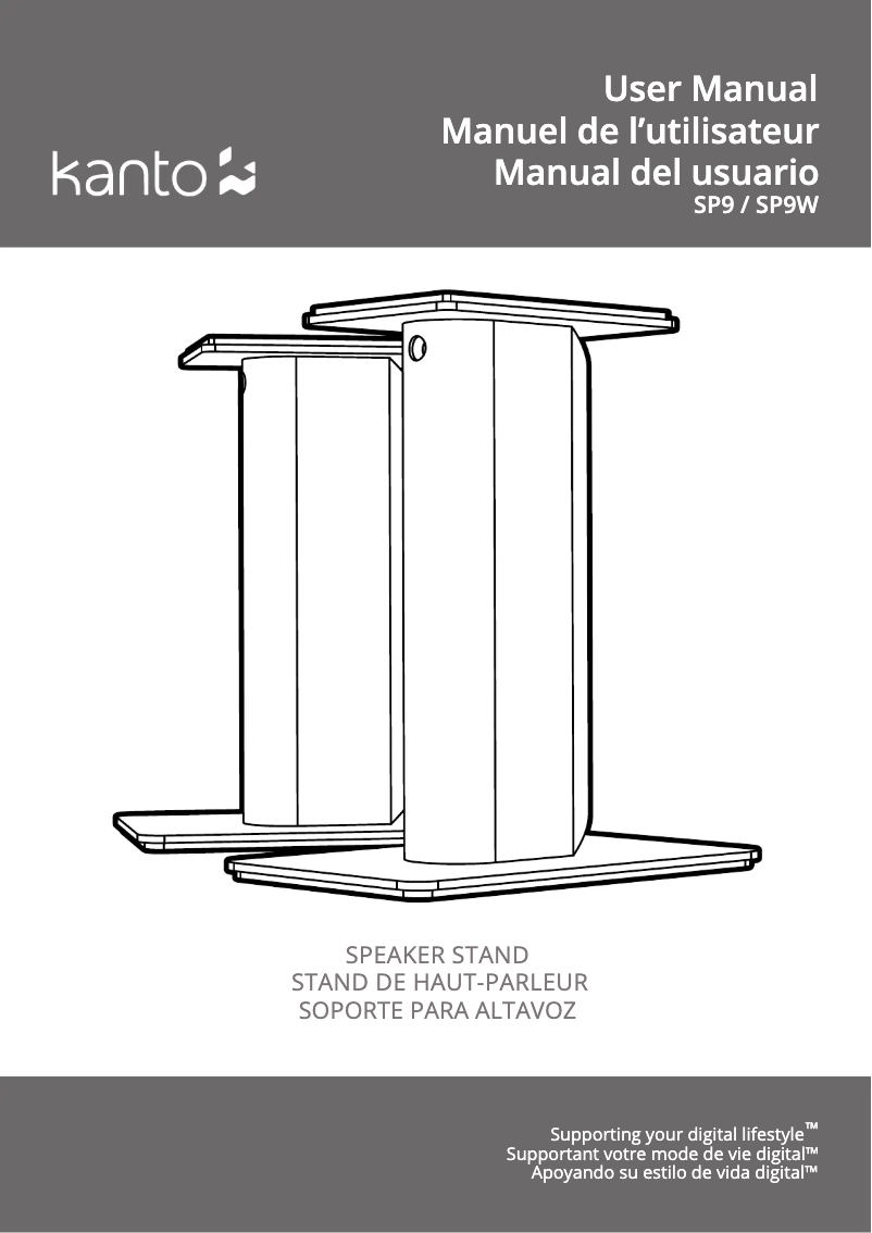 Page 1 de la notice Manuel utilisateur Kanto SP9