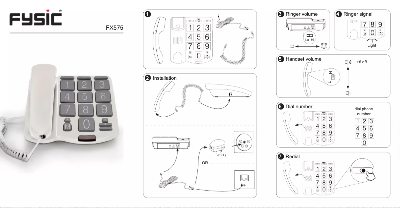Página 1 del manual Manual de usuario Fysic FX575
