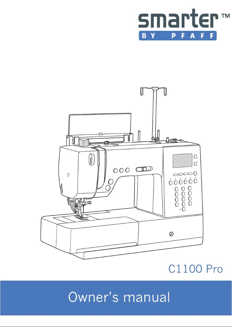 Page n°1 - Manuel utilisateur Pfaff C1100 Pro