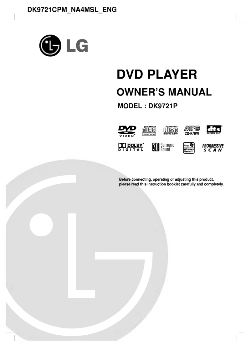 Image de la première page du manuel de l'appareil DK9721P