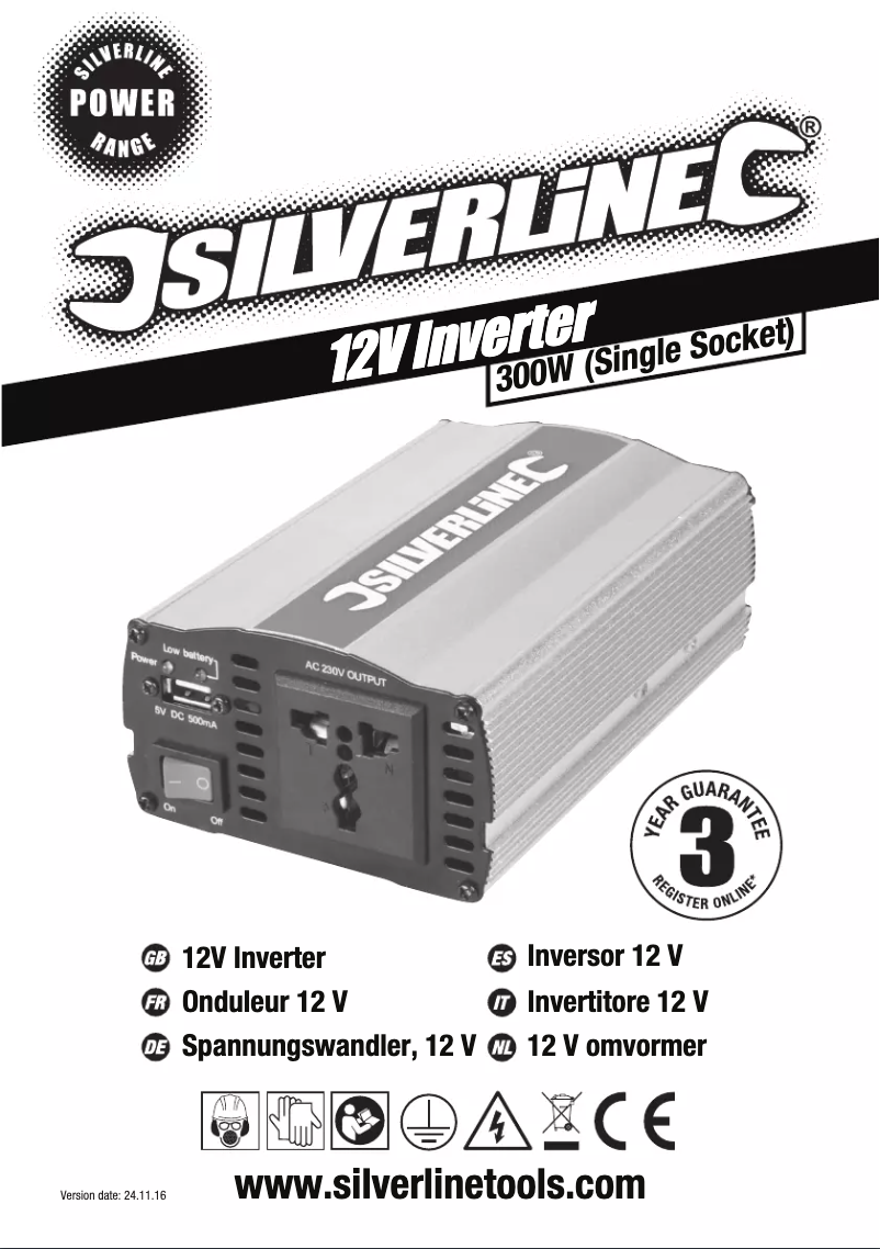 Page n°1 - Manuel utilisateur Silverline 204757