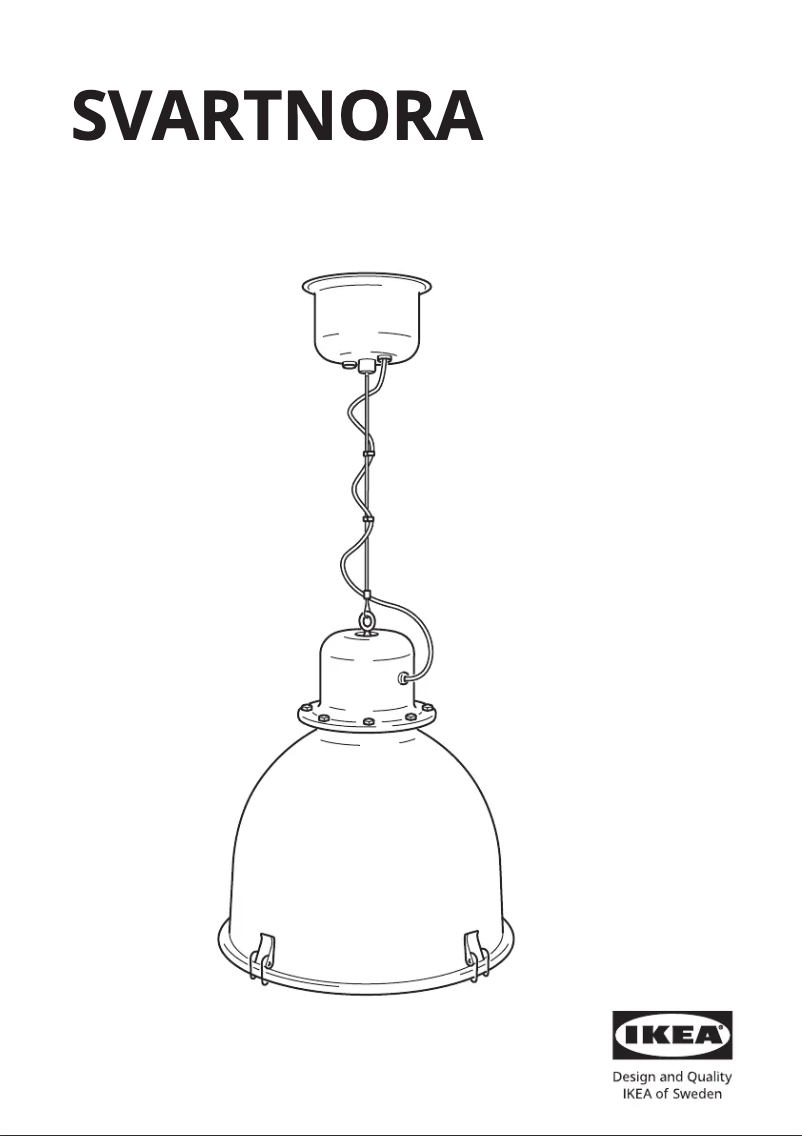 Imagen de la primera página del manual del dispositivo SVARTNORA 405.047.77