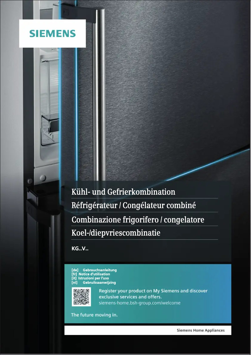 Page n°1 - Manuel utilisateur Siemens KG39V2LEB