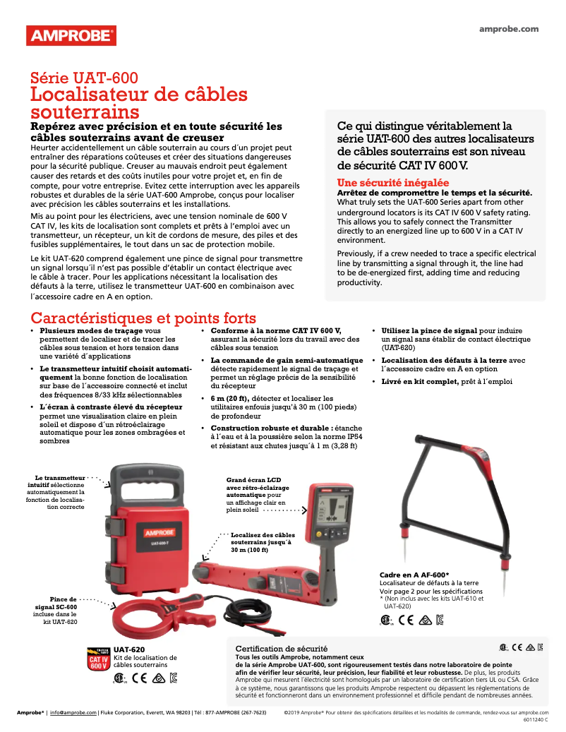 Imagen de la primera página del manual del dispositivo UAT-620