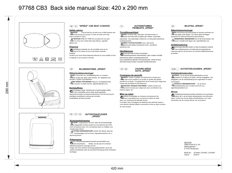 Image de la première page du manuel de l'appareil Z31404A