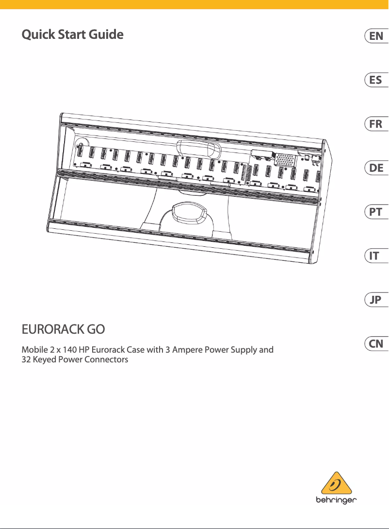 Page 1 de la notice Manuel utilisateur Behringer Eurorack GO