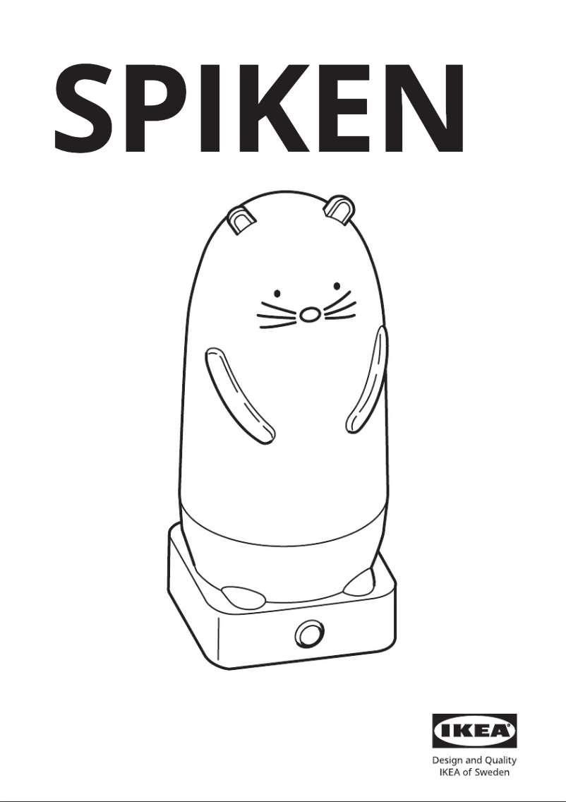 Page 1 de la notice Manuel utilisateur Ikea SPIKEN 504.691.51