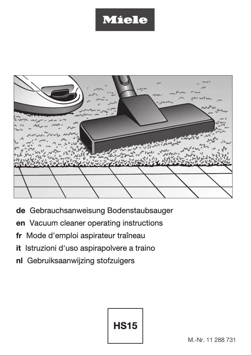 Page n°1 - Manuel utilisateur Miele Complete C3 Performance Parquet