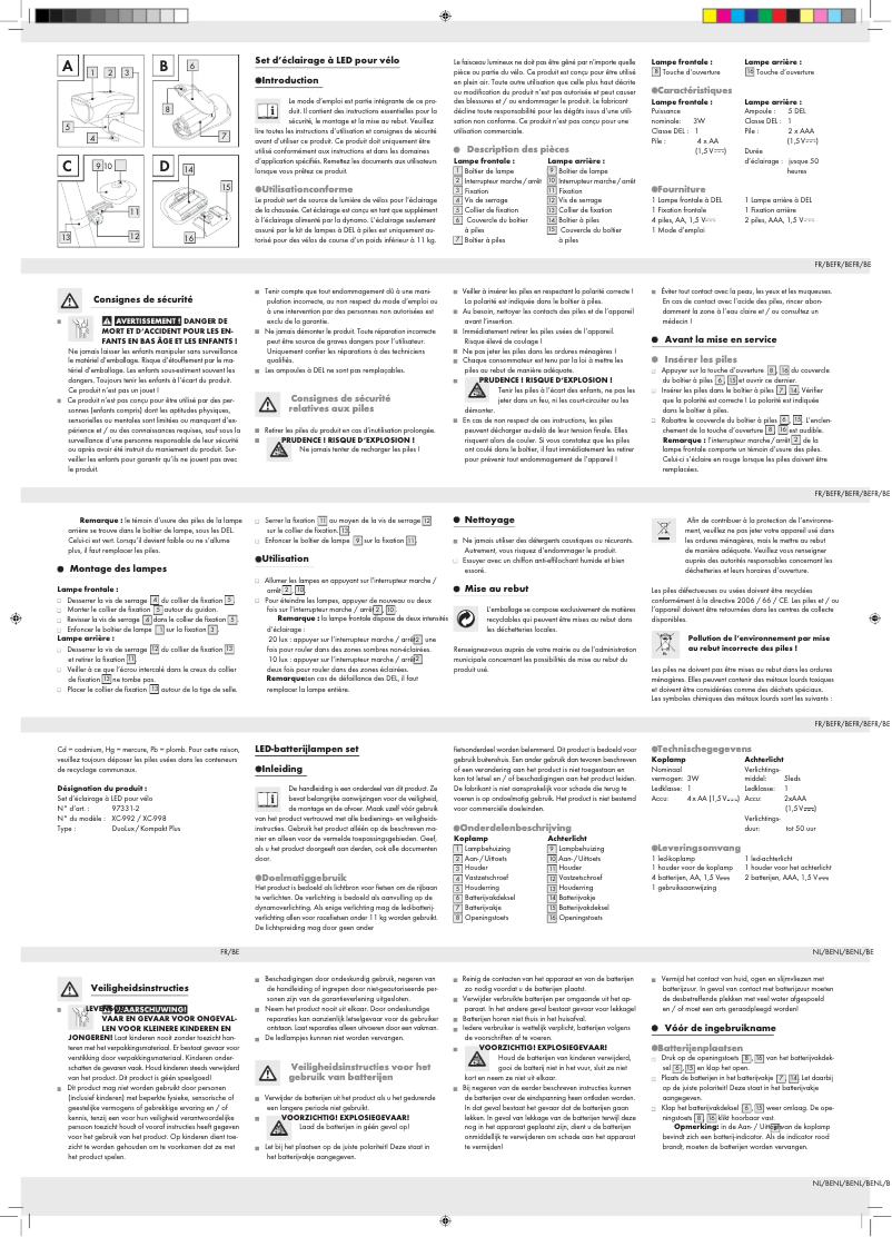Page n°1 - Manuel utilisateur Crivit IAN 064303