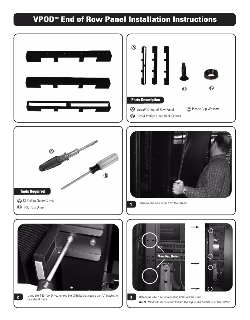 Page 1 de la notice Manuel utilisateur Siemon VP-BLNK1-1-42
