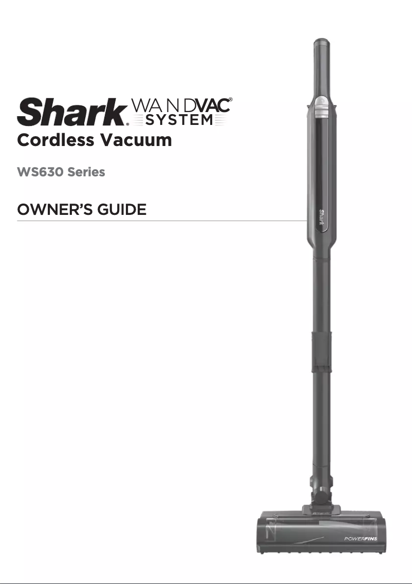 Page 1 de la notice Manuel utilisateur Shark WandVac Ultra WS632