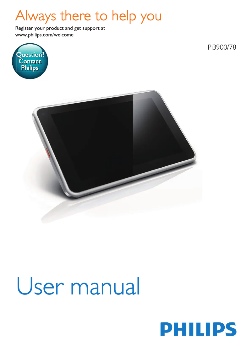 Image de la première page du manuel de l'appareil PI3900B2X