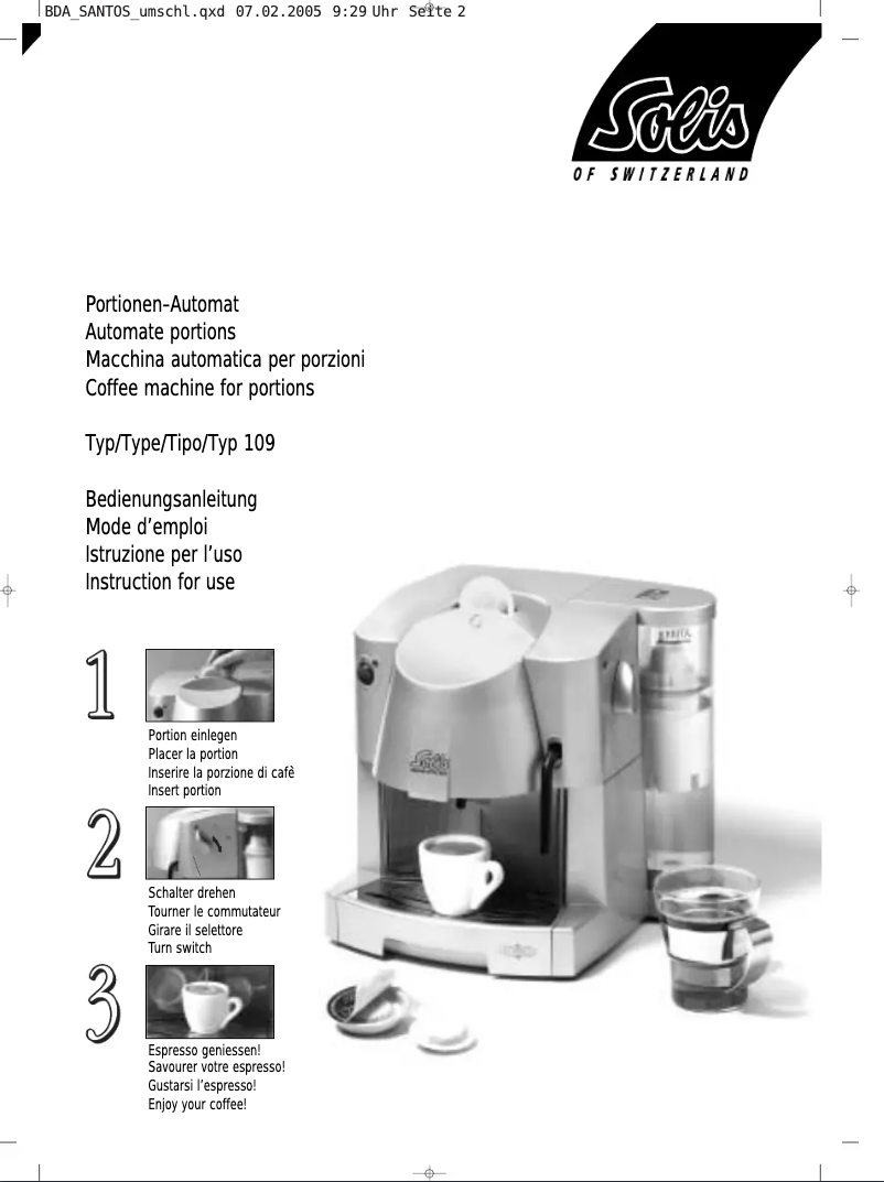 Page n°1 - Manuel utilisateur Solis Santos