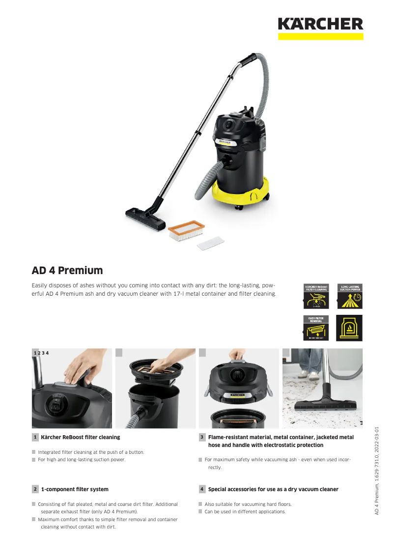 Image de la première page du manuel de l'appareil AD 4 Premium