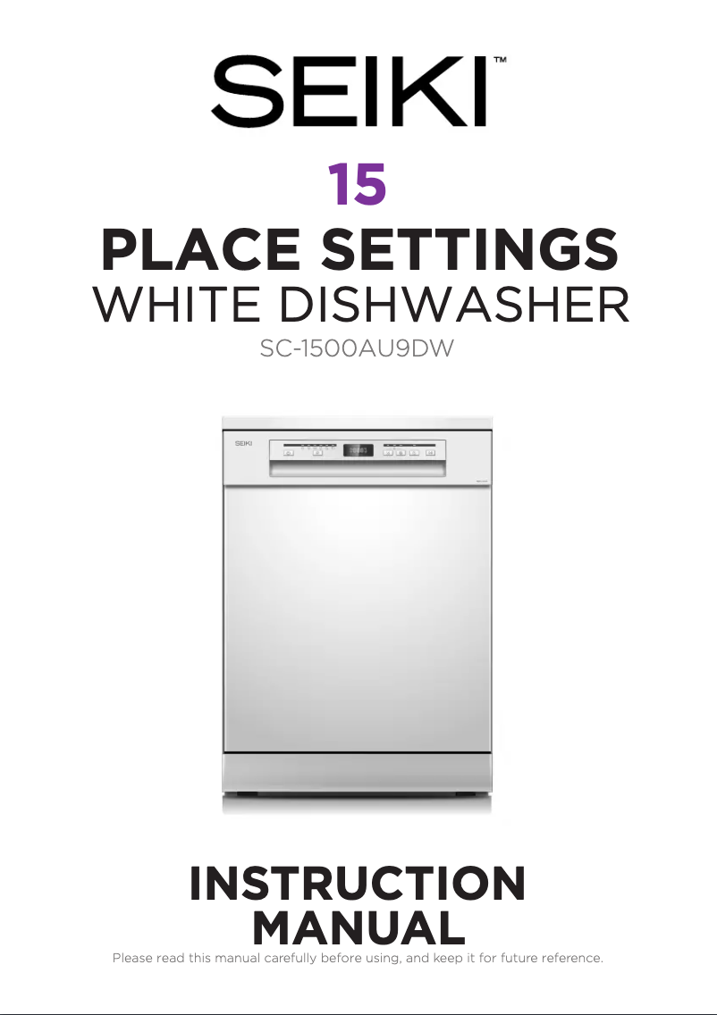 Page 1 de la notice Manuel utilisateur Seiki SC-1500AU9DS
