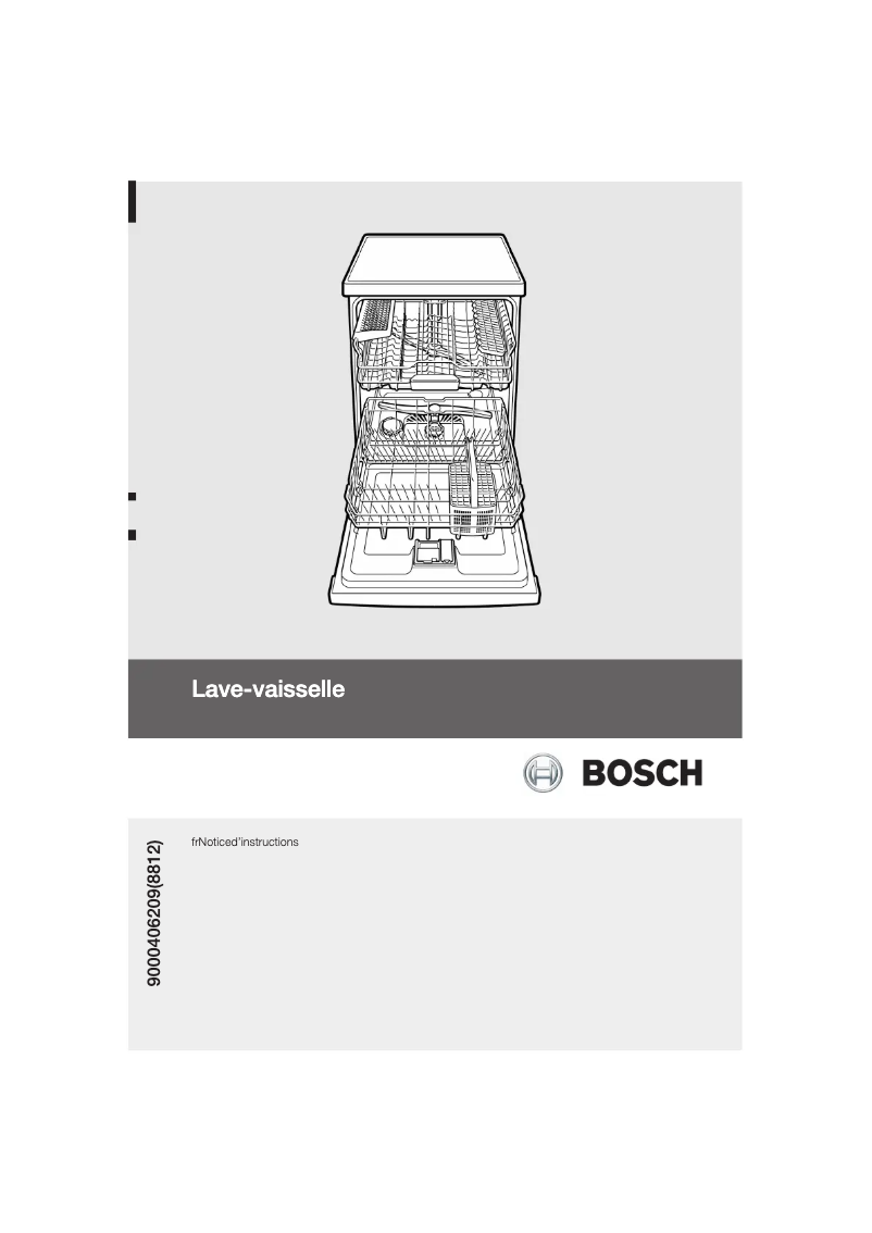 Page 1 de la notice Manuel utilisateur Bosch SMV53M00EU